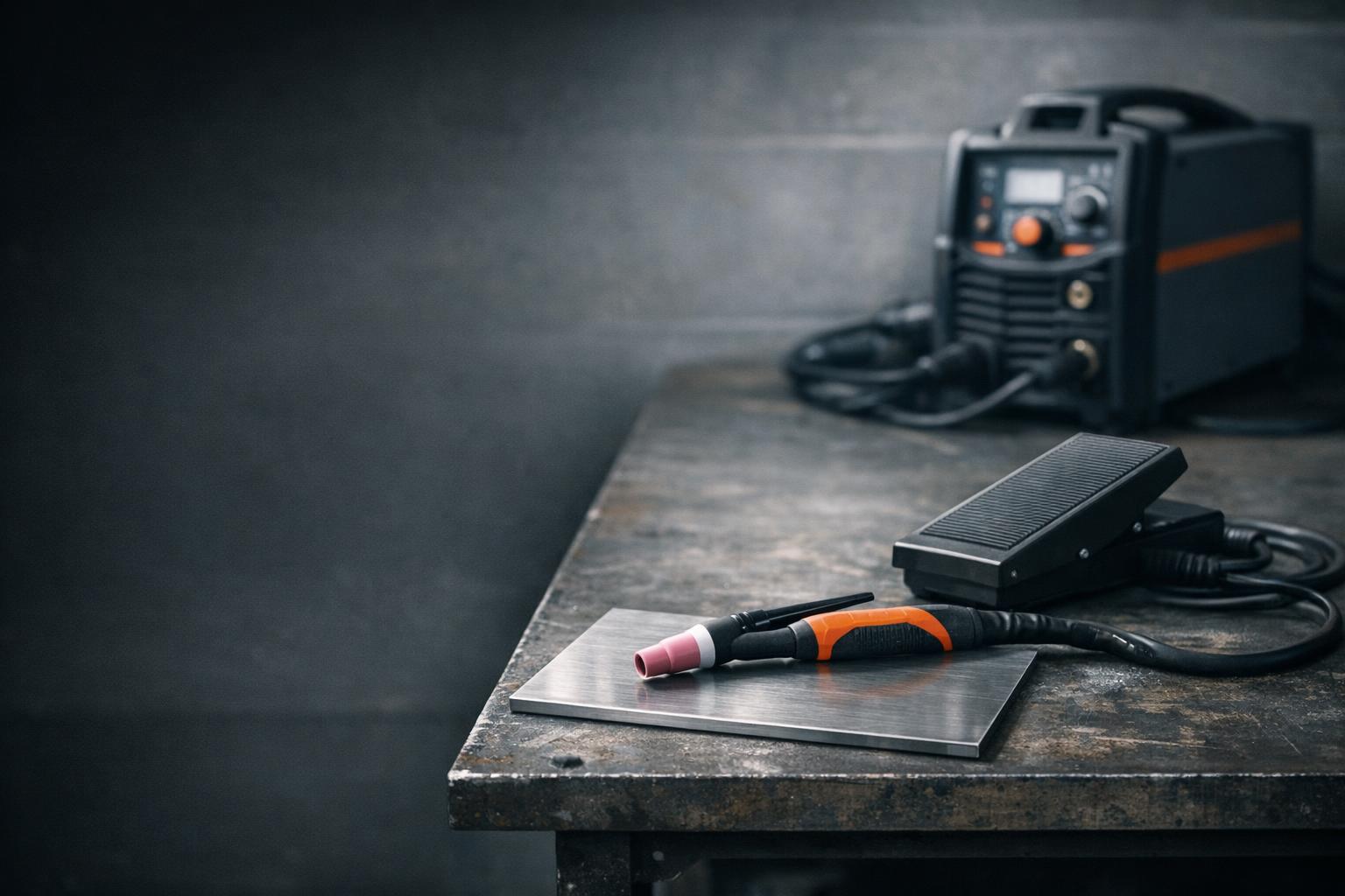 AC/DC TIG Welders: Compare Aluminum-Capable Machines AI-generated editorial illustration.