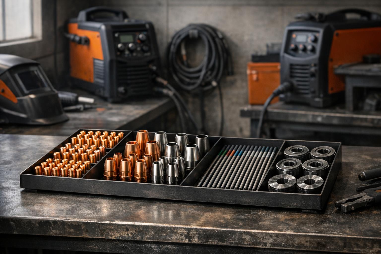 Welder Consumables: Match the Exact Model AI-generated editorial illustration.